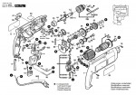 Bosch 0 603 161 542 PSB 680-2 RE Percussion Drill 230 V / GB Spare Parts PSB680-2RE